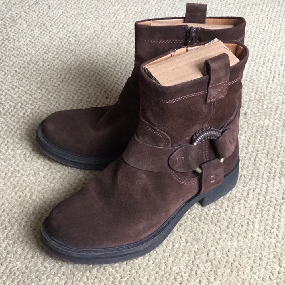 Zodiac brown suede booties. Size 7